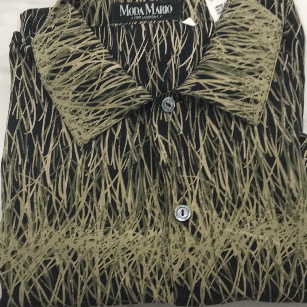 Messori 100% silk bottom down shirt